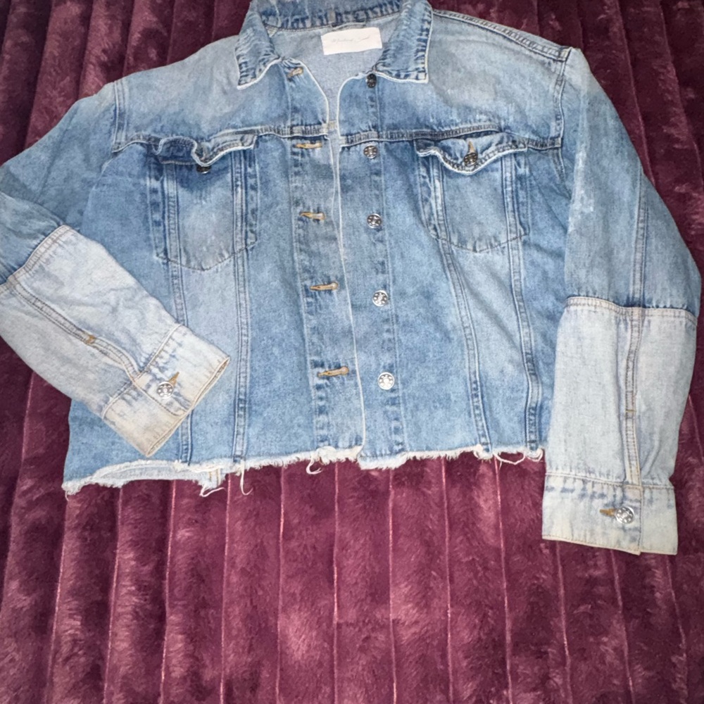 Mustard Seed Light Blue Denim Jacket